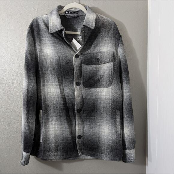 Zara Tops - Zara Flannel Shacket long sleeve